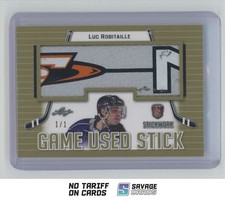 2017-18 Leaf Stickwork Game-Used Stick Gold Luc Robitaille 1/1 #GS-34 Los