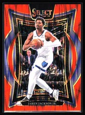 2024-25 Panini Select - Concourse Jaren Jackson Jr. #48 Orange Flash Prizm
