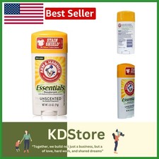 Natural Unscented Deodorant Pack of 4 Aluminum Free Odor Protection Solid