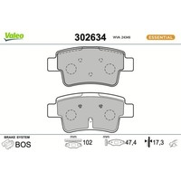 1X Bremsbelagsatz, Scheibenbremse Valeo 302634 Passend FüR Fiat Opel Vauxhall