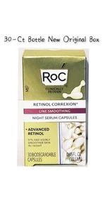 RoC Retinol CORREXION NIGHT SERUM CAPSULES Plein Sz 30-CT Nouvelle boîte originale