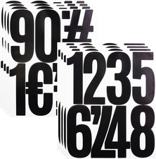 5 Inch Vinyl Number Stickers,88 Pieces Self-Adhesive Large Numbers 0-9 and Pu...