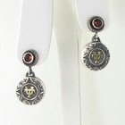 Arista UT University Of Texas Longhorns Earrings Citrine Sterling 14k Gold $650 — photo 1
