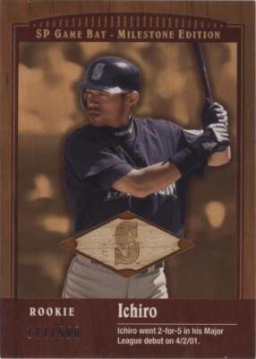 2001 SP Game Bat Edition Milestone - Ichiro Suzuki #91 for sale | eBay