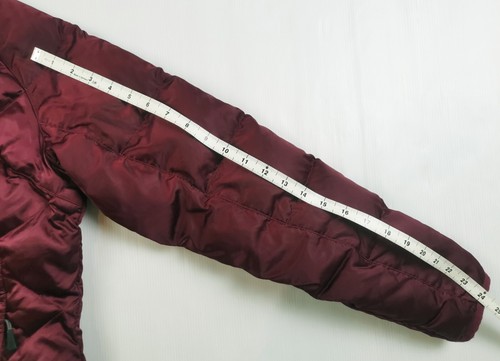 *HOT Women's THE NORTH FACE 550 ALIS DOWN QUILTED PUFFER BURGUNDY NYLON Jacket M - Picture 12 of 17
