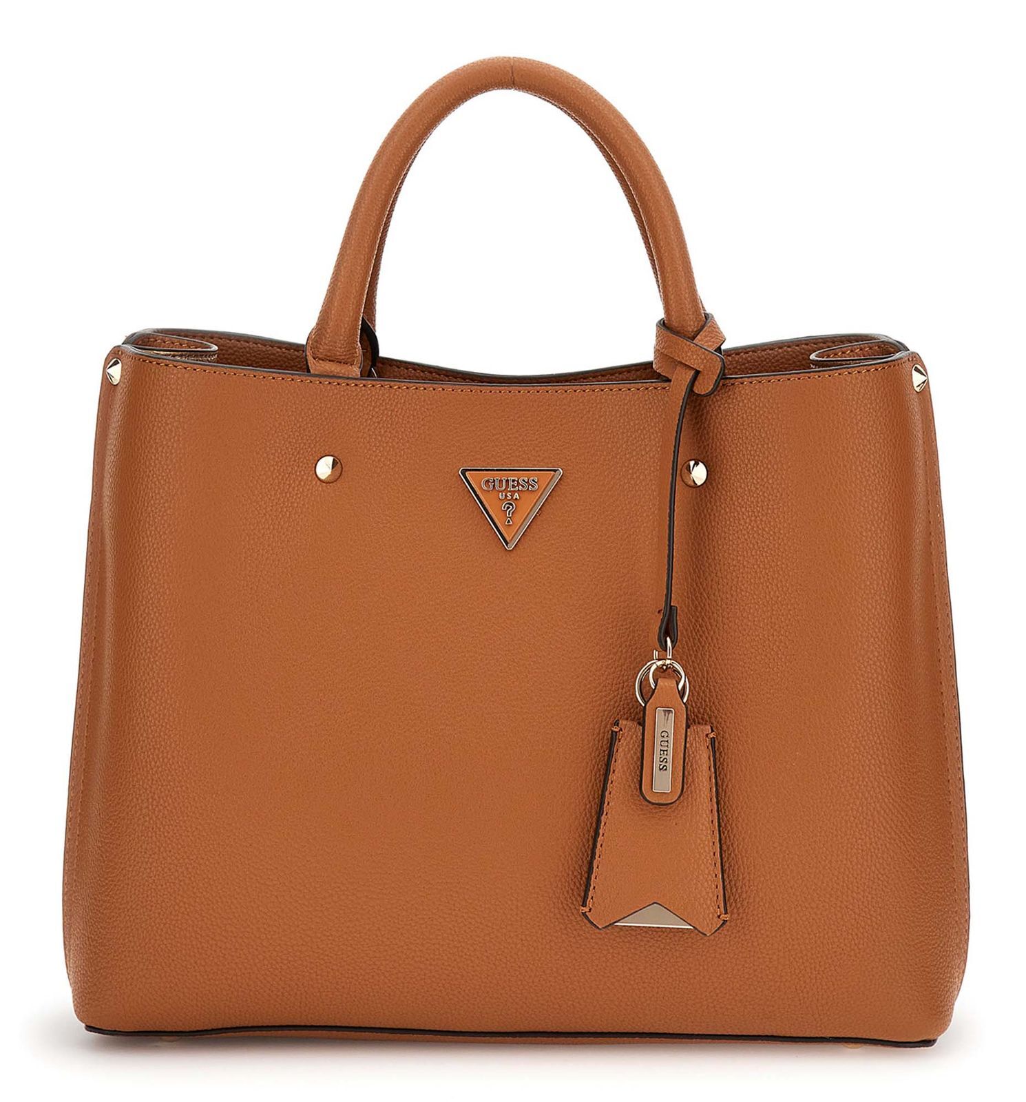 GUESS shoulder bag Meridian II Girlfriend Satchel Cognac