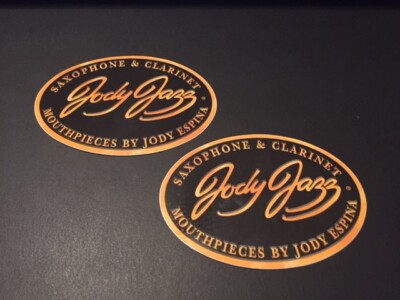 Jody Jazz Clarinet Saxophone 2pc Sticker set