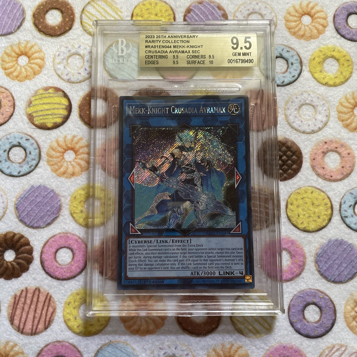 BGS 9.5 Gem Mint Yugioh 2023 Mekk-Knight Crusadia Avramax PSR Rarity Collection BGS 9.5 Gem Mint Yugioh 2023 Mekk-Knight Crusadia Avramax PSR Rarity Collection