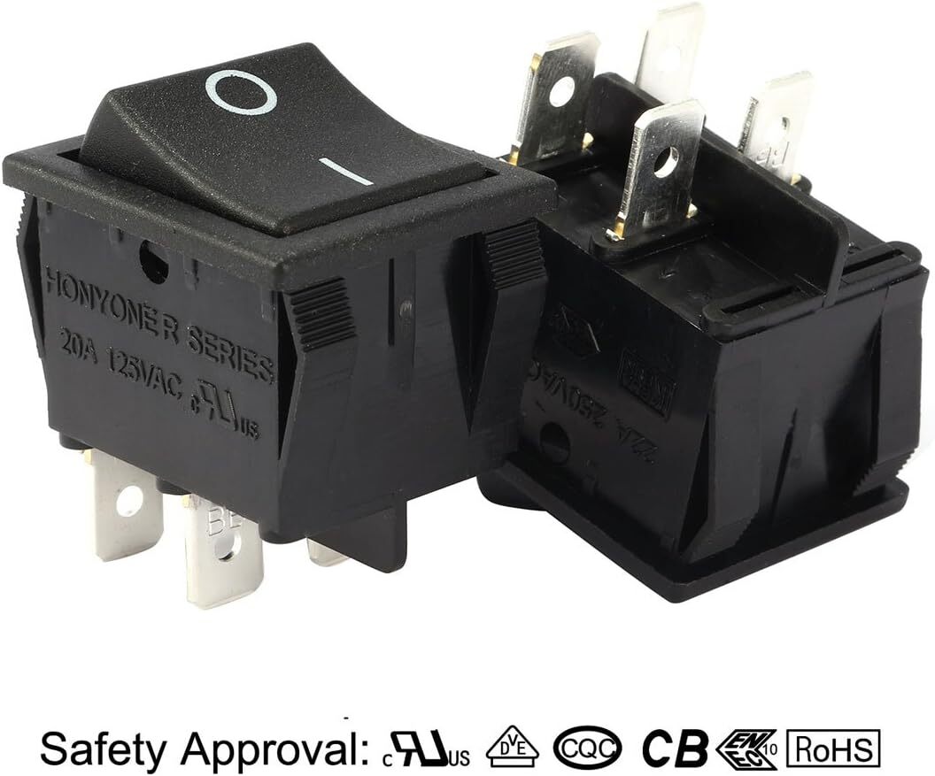5×interruptor Balancín Kcd4 Dpst Encendido/apagado 4 Pin | Meses sin interés