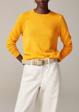  Flawed J. Crew 100 Cashmere Classic Fit Crewneck Sweater BA400 Size Medium