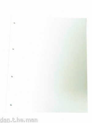 50 x QUADRIERTE SEITEN FÜR PRESTIGE / ALPHA MAJOR LOSE BLATTSTEMPEL ALBUMORDNER