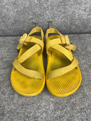 Chaco Z1 Sport Classic Sandals Women's Single Strap Solid Yellow Hiking 