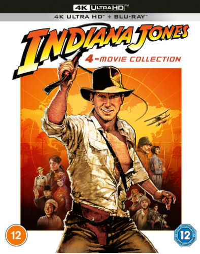 Indiana Jones: 4-movie Collection (4K UHD Blu-ray) Patrick Durkin Don Fellows - Zdjęcie 1 z 3