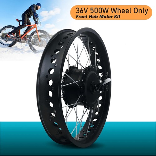 36V 48V 500W Snow Electric Fat Bike 4.0 Tyre Gear Front Hub Motor Wheel - Picture 23 of 34