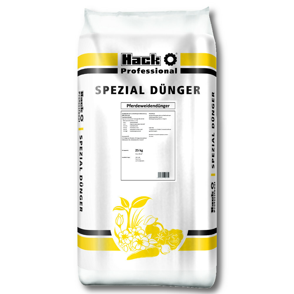 Engrais de pâturage pour chevaux HACK PROFI herbe verte en 25 kg