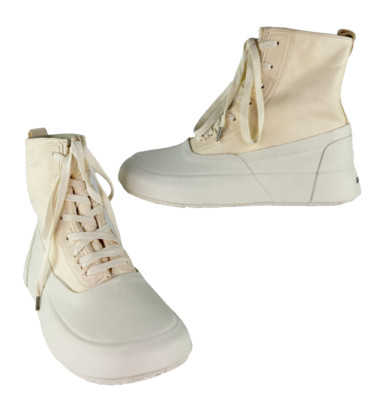 New Ambush Off White $750 Auth Men 44 EU Leather Mix Hi - Top Sneakers Shoes