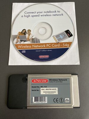 SITECOM WL-112 wireless network pc card 54g