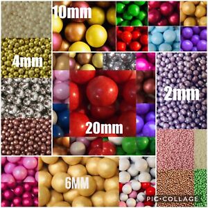 Dragees Bead Metallic Pearl Cake Toppers Decor Y Details about   Mix Size Edible Sugar Ball