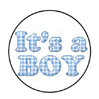 48  Its A Boy!!!! ENVELOPE SEALS LABELS STICKERS 1.2'' ROUND