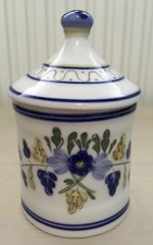 Blue And White Lidded Pot