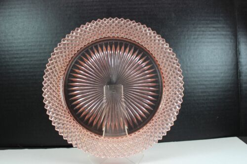 Antique Anchor Hocking MISS AMERICA Pink Depression Glass DINNER PLATE 10 1/4" - Photo 1/1