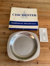 Vintage Chichester  Stainless Steel round dish  