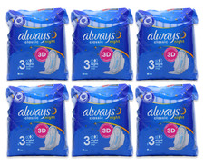 Image of Always Classic Night Pads 8 Pack l Feminine Hygiene l X 6