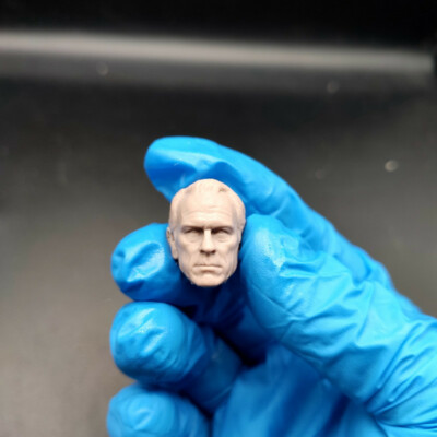 1/12 Scale Man In Black Tommy Lee Jones Head Sculpt Unpainted Fit 6'' ML Figure