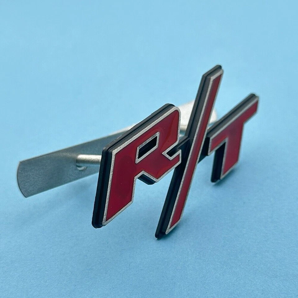 #OEM R/T RT emblema de rejilla delantera placa de identificación placa de identificación coche calcomanía deportiva Foto 2 de 2