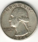 USA - 1964P - Washington ¼ $ - Silver Eagle - no mint mark - #11516RG