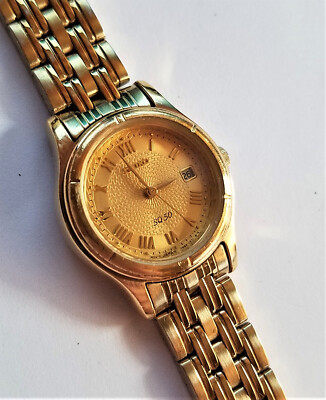 SEIKO Quartz Watch Gold Bracelet Band Round Dial Seiko Women main image 2