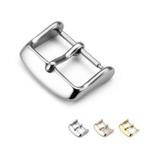 2 Pairs 304 Stainless Steel Watch Pin Buckle Wristwatch Buckle Watch Clasp 12-22