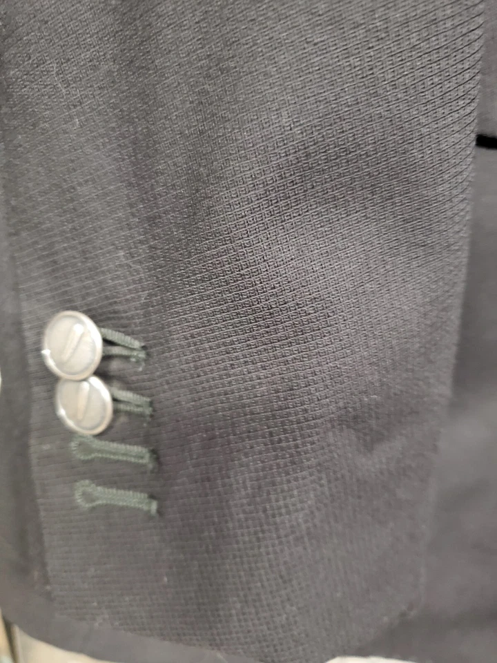 Michael Bastian 男式西装外套运动外套双扣休闲夹克 44R 羊毛套装 — 第 3/4 张图片