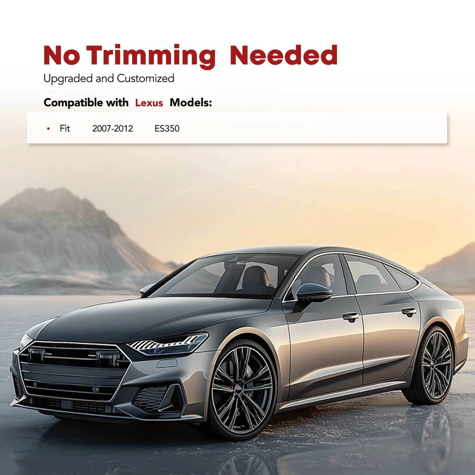 3x Alfombrillas delanteras y traseras negras para Lexus ES350 2007 2008 2009 2010-2012 Foto 2 de 4