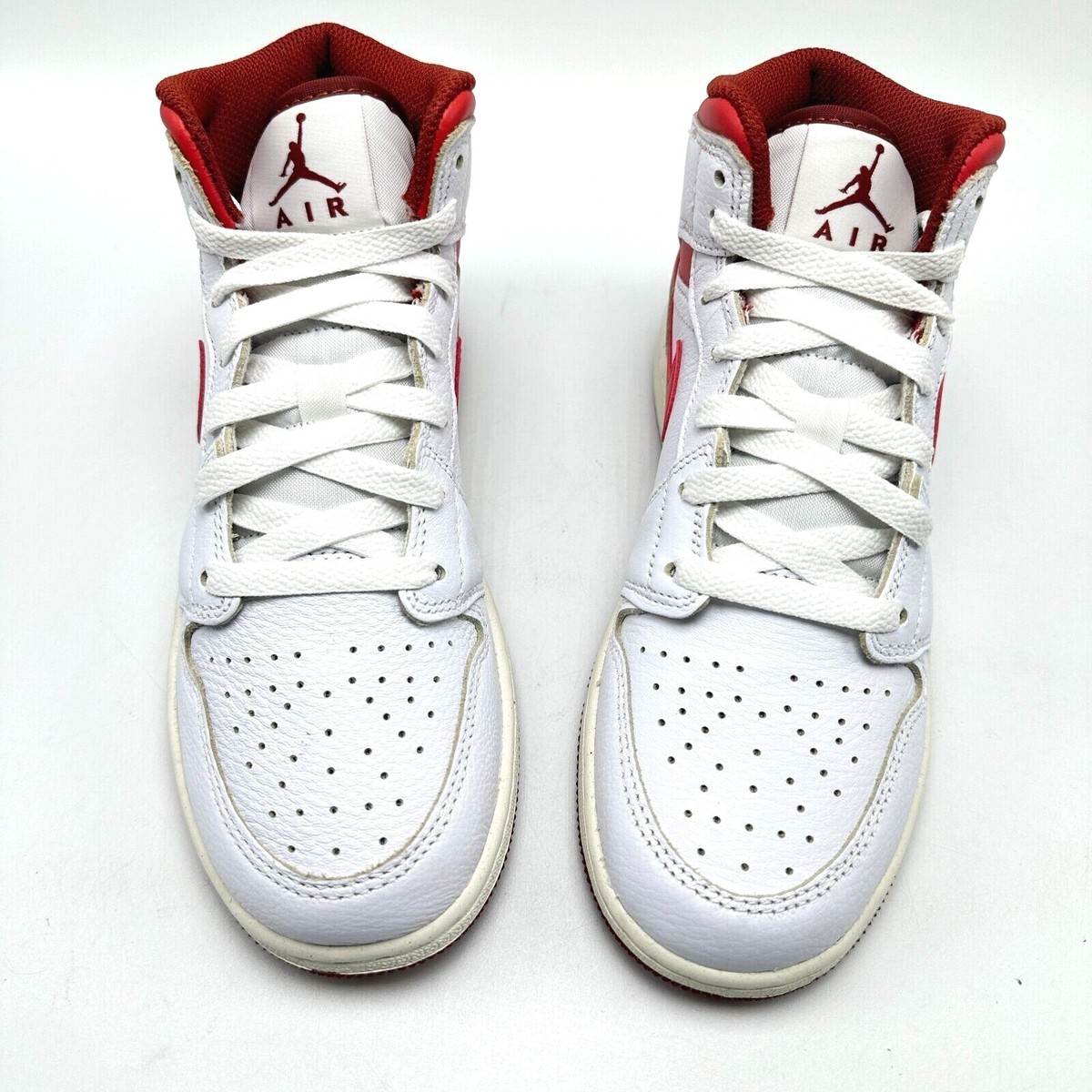 靴 AirJordan 1 Mid SE White/Hyper /Red Jordan - Men - Air Jordan 1 Mid SE - White/Lobster Red – Nohble
