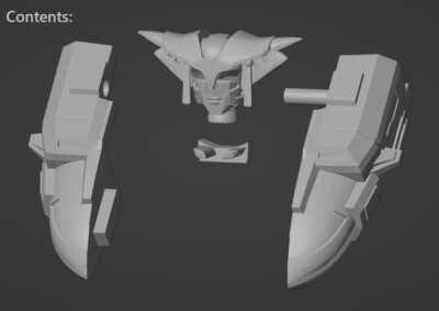 Transformers Lightbright unpainted conversion kit for RID Arcee