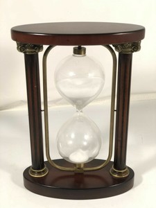 Bombay Company Hour Glass Wood Vintage Sand Time Display 10 5 Tall Ebay