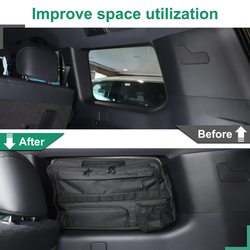 Car Trunk Right Side Window Storage Bag For Toyota Land cruiser Prado 2024 - Picture 16 of 23