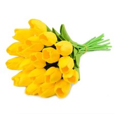 Artificial Tulips Bridal Wedding Festival Decor Bouquet Real Touch PU Flower ...