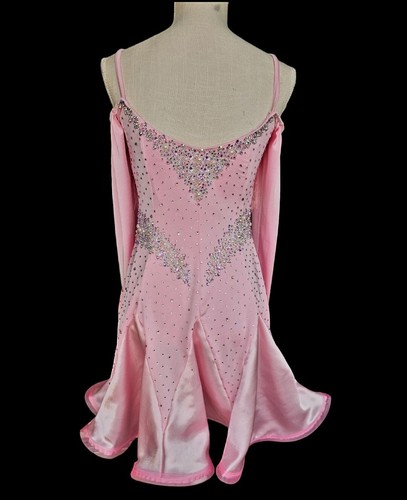 ballroom/latin dance competition dress. Crystals ab (luxe) - Picture 4 of 4