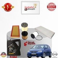 Inspektionskit Filter + ÖL opel Corsa C 1.3 Cdti 51KW 70CV Von 2005-> 2006