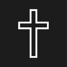 Cross Outline Vinyl Decal Car Window Laptop Jesus Christ Christian Sticker