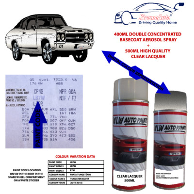 FÜR VW FÜR VW AEROSOLLACK SPRÜHLACK PRATA WOLFRAMÃŠNIO,LB7W,B7W grau