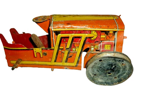 Vintage Marx Toy Tractor Shell Top Only For Parts Restoration Tin Litho