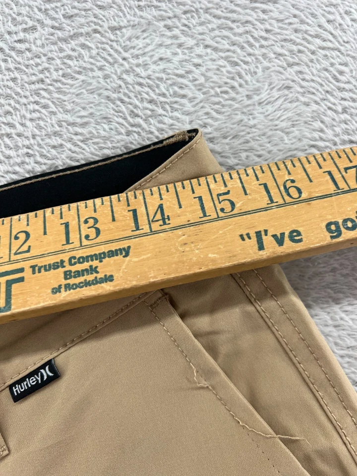 Pantalones Cortos Hurley Para Hombre Talla 30 Tostado Rendimiento Elastizados Chinos de Golf Foto 4 de 4