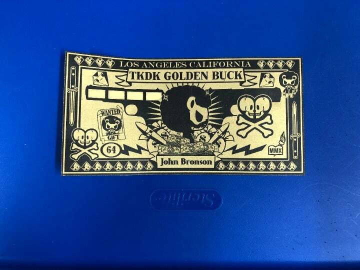 Tokidoki Golden Buck Certificate John Bronson RARE