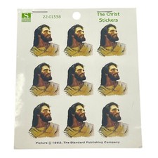 Vintage Redi-Stix Stickers 1962 Jesus Christ Religious Christian Seals