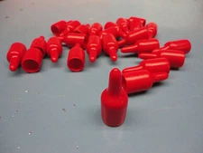 New, Free Ship, 25 Count, Caplugs EZ 490-12 Red, 1/2" I.D. x 3/4" W/ 1/2" Stem