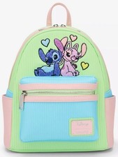 Loungefly Disney Lilo  Stitch Angel  Stitch Pastel Mini Backpack NWT