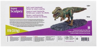 Super Sculpey Polymer Clay 8lb-Beige SS8